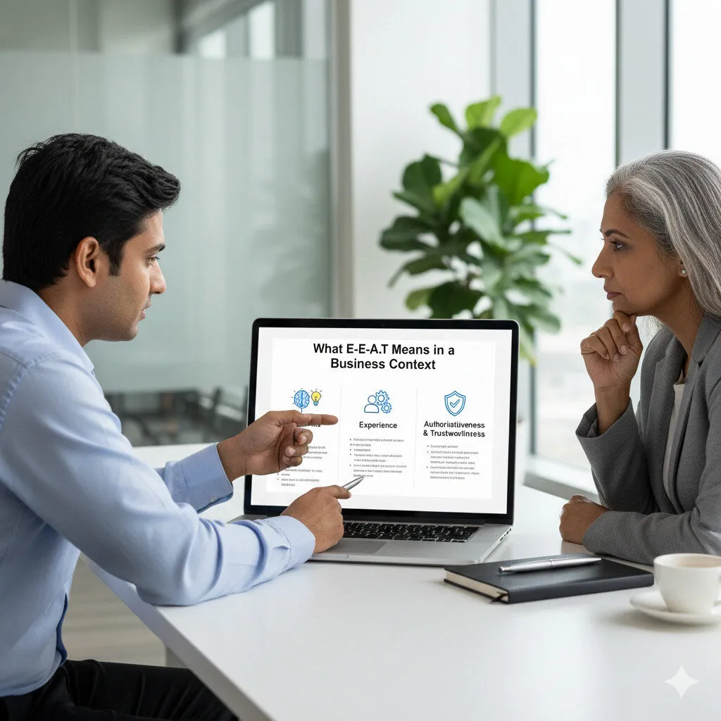 EEAT Explained Simply in 2026 – What E-E-A-T Means in a Business Context