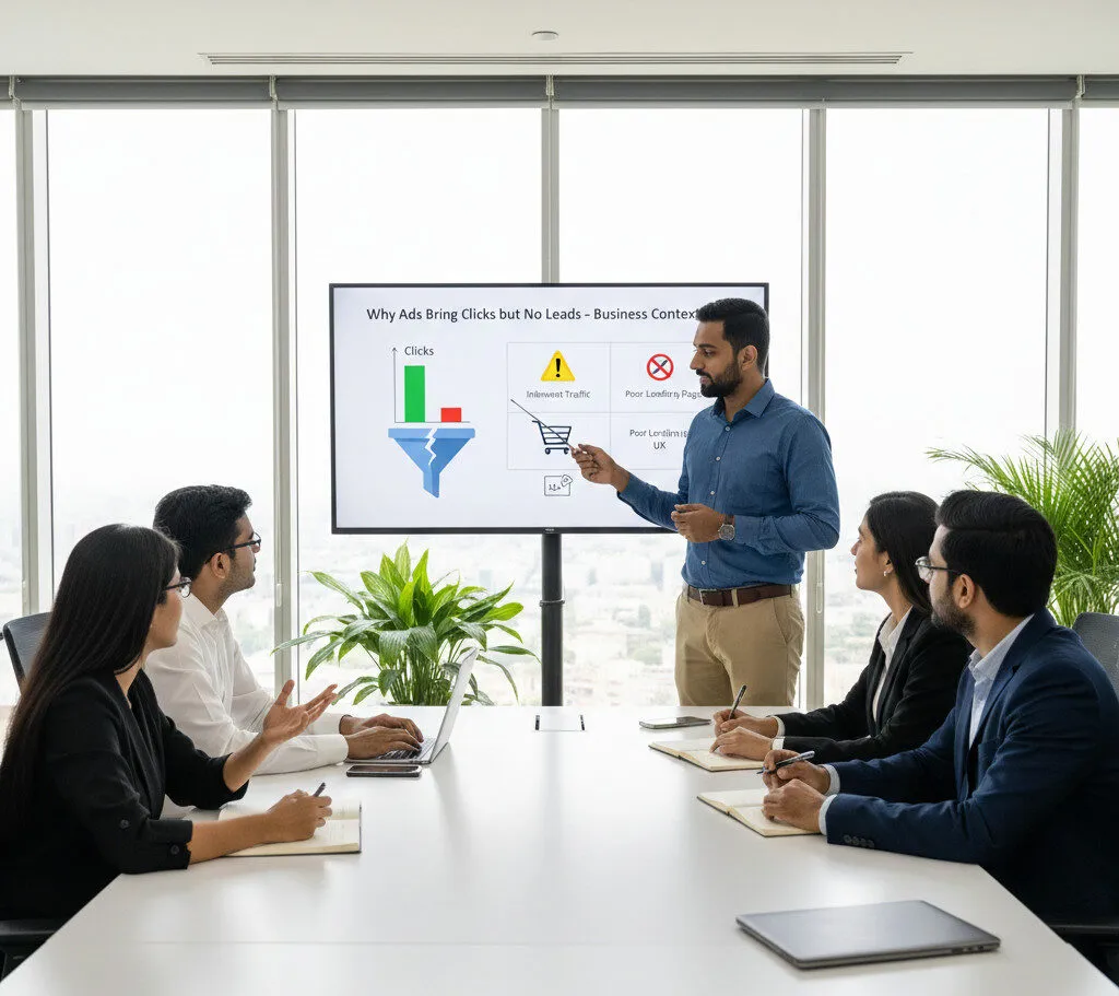 Why Ads Bring Clicks but No Leads – What It Means in a Business Context