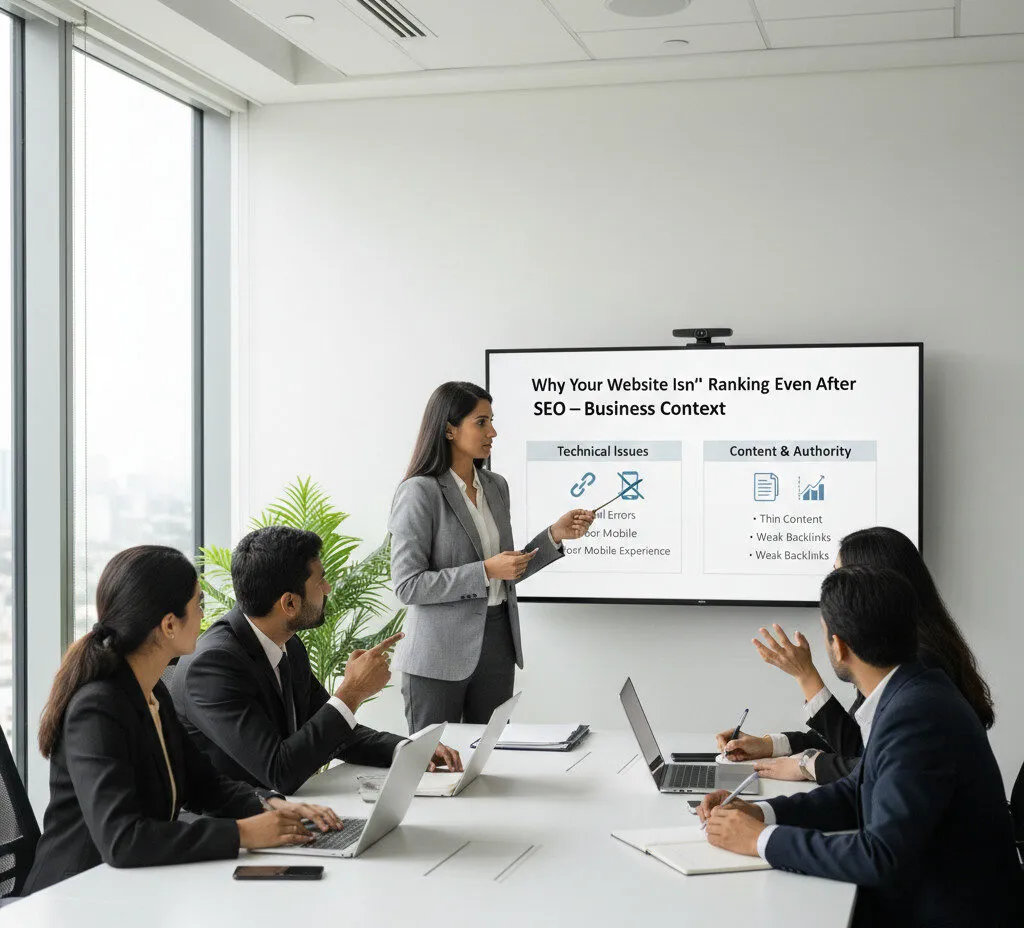 Why Your Website Isn’t Ranking Even After SEO – Business Context