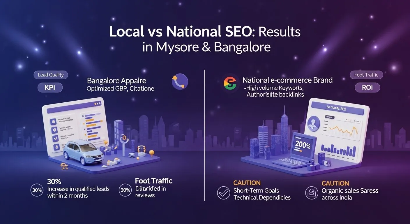 Local SEO vs National SEO – Core differences explained