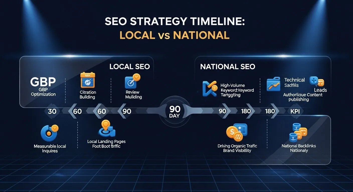 Choosing between Local SEO and National SEO for business growth