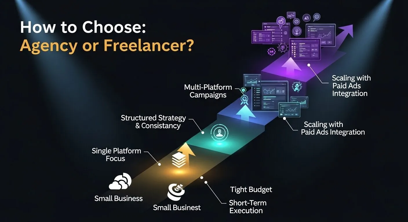 Social Media Agency vs Freelancer