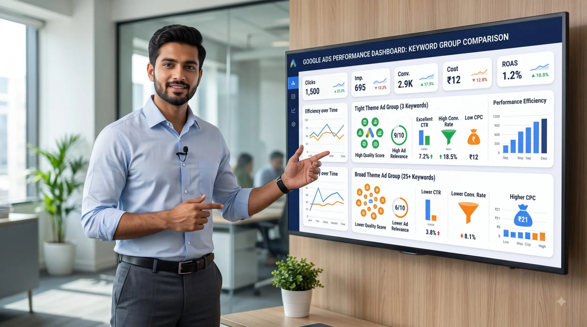 Google Ads Performance Dashboard overview