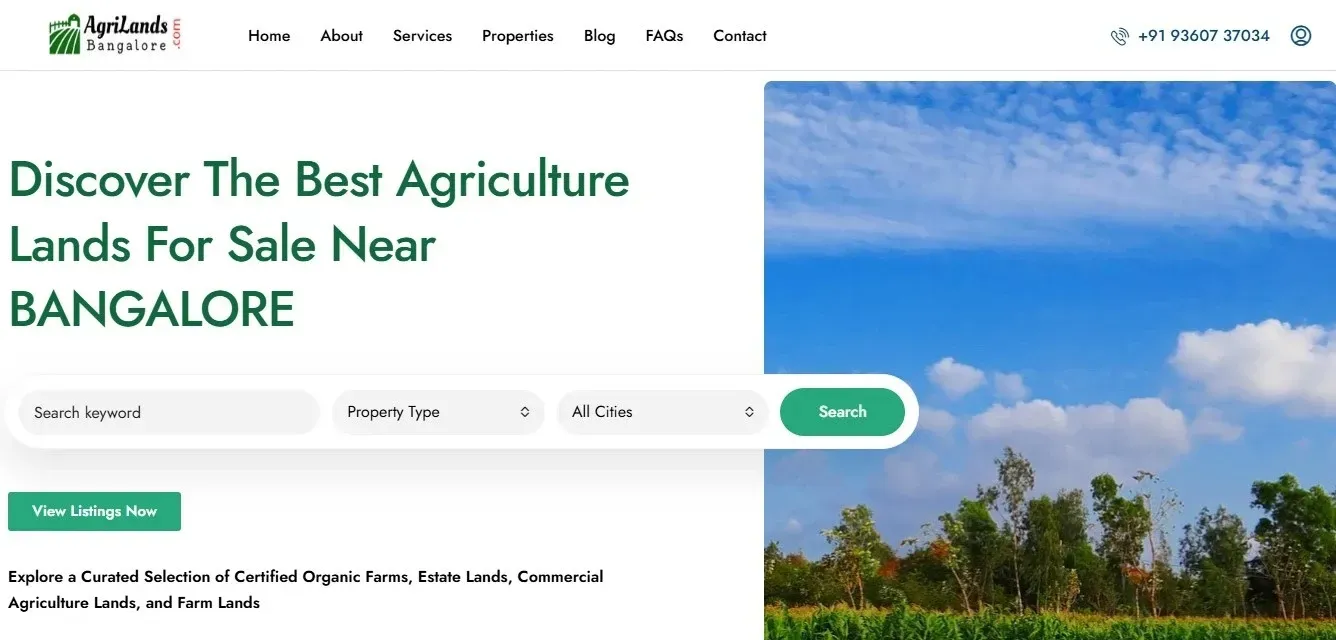 Agrilands Bangalore SEO screenshots