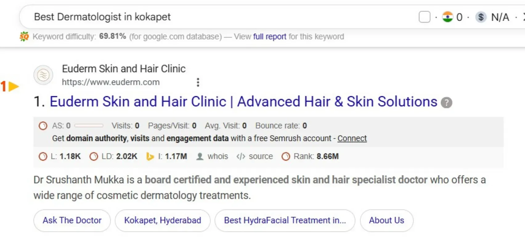 Google Ads campaign structure and auction insights screenshot